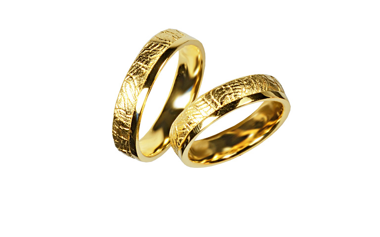 05364+05365-wedding rings, gold 750